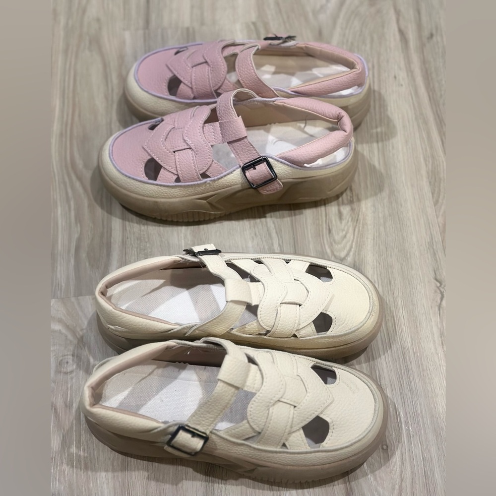 2 Pairs Women’s Fisherman Sandals – Size 38 (US 7.5) - Picture 3 of 8